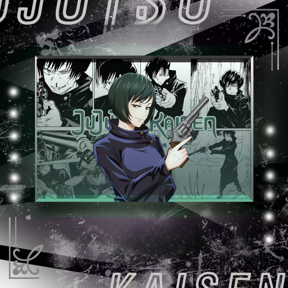 咒術迴戰透光水晶磚 附贈發光底座