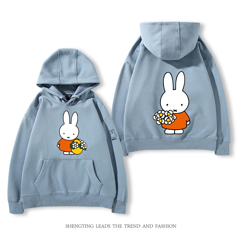 米菲聯名miffy兔 2025秋冬新款 親子情侶裝連帽衛衣