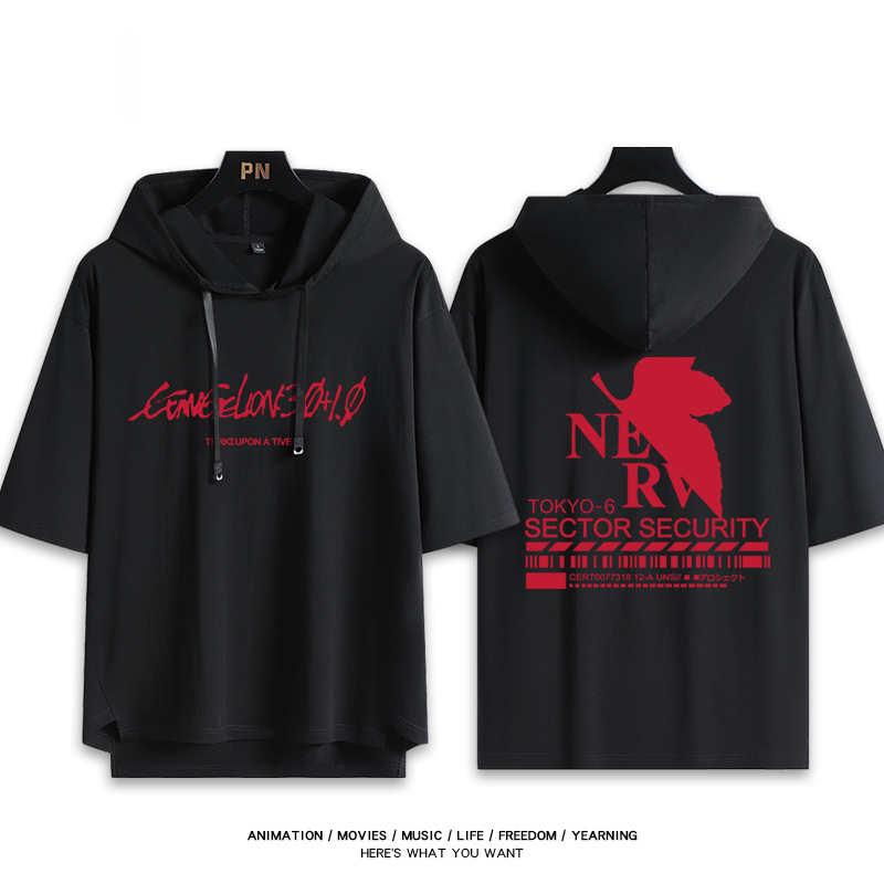 EVA福音戰士 連帽短袖T恤-ZUIHANG SHOP