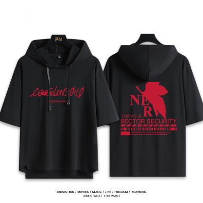 EVA福音戰士 連帽短袖T恤-ZUIHANG SHOP