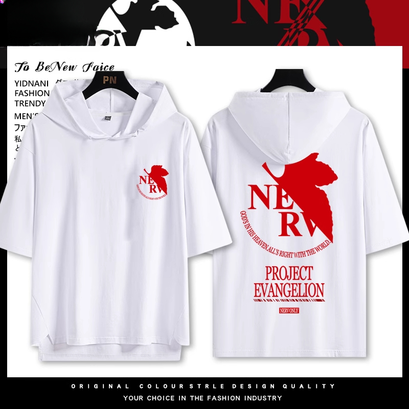 EVA福音戰士 連帽短袖T恤-ZUIHANG SHOP