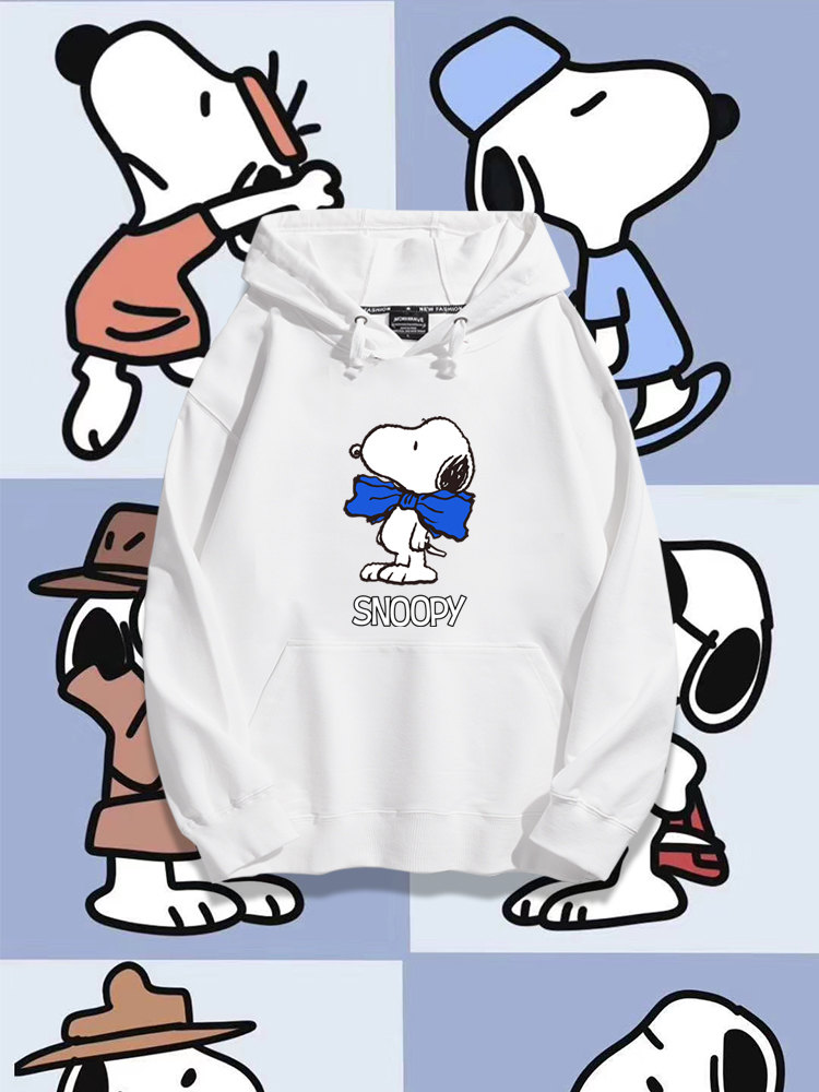 史努比 秋冬新款 親子情侶男女連帽衛衣