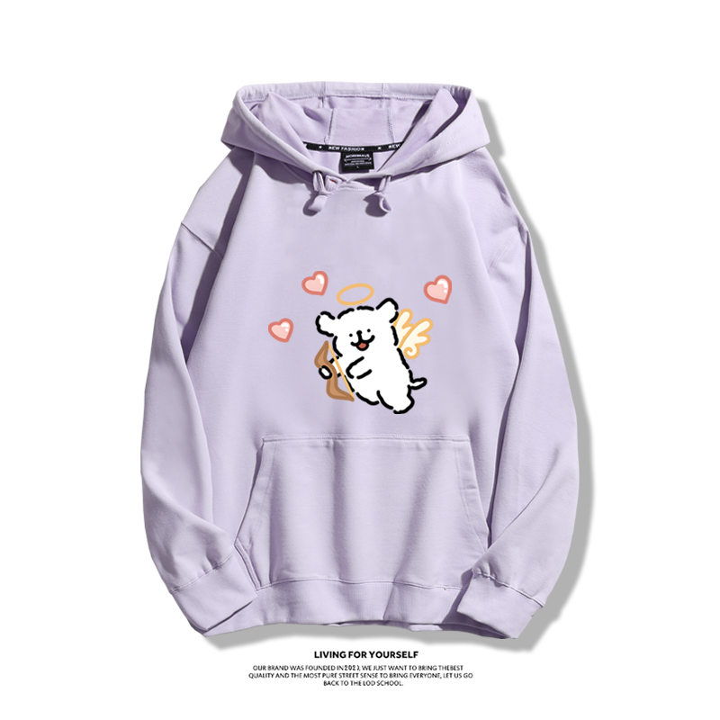 線條小狗新款 親子情侶男女款連帽衛衣-ZUIHANG SHOP