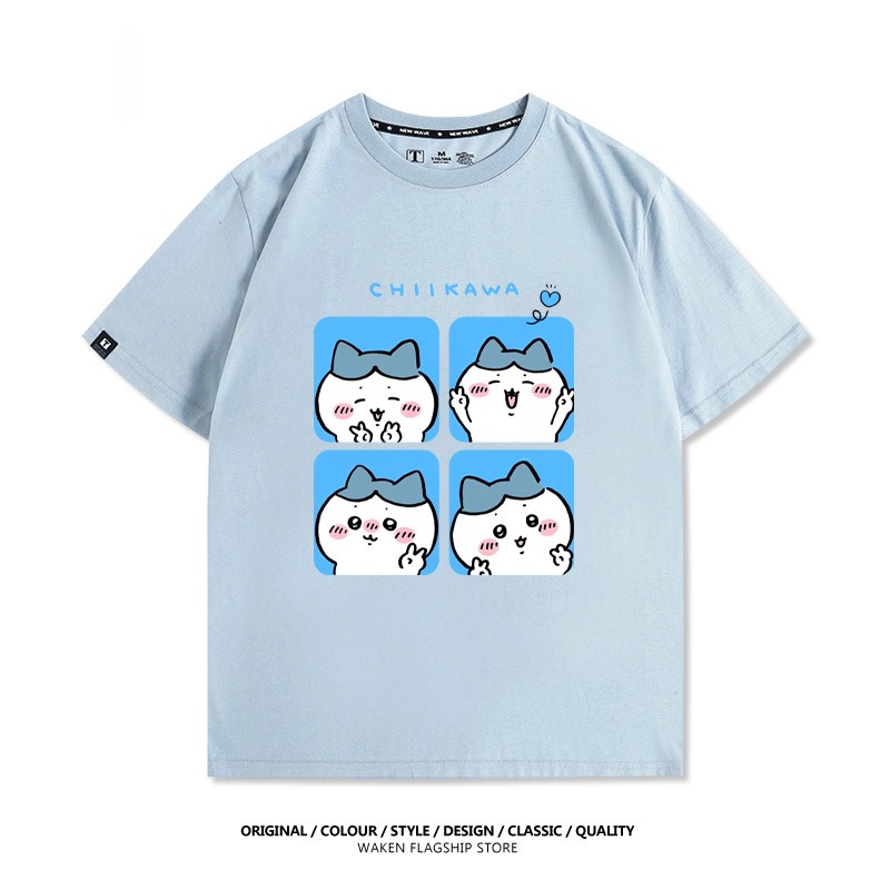 Chiikawa 2025親子情侶男女同款 印花短袖T恤