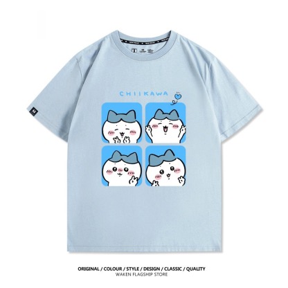 Chiikawa 2025親子情侶男女同款 印花短袖T恤