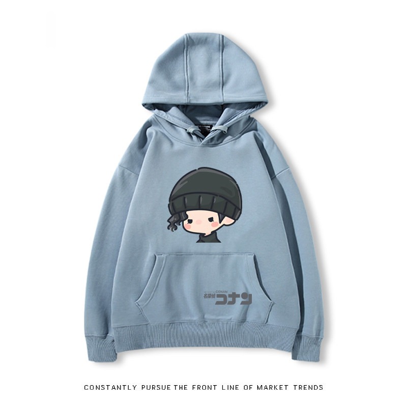 名偵探柯南 秋冬新款 親子情侶裝連帽衛衣