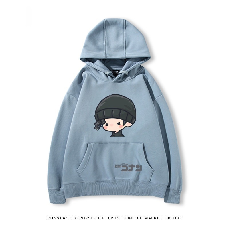 名偵探柯南 秋冬新款 親子情侶裝連帽衛衣