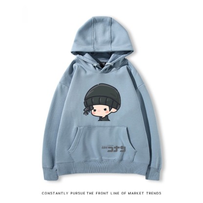 名偵探柯南 秋冬新款 親子情侶裝連帽衛衣
