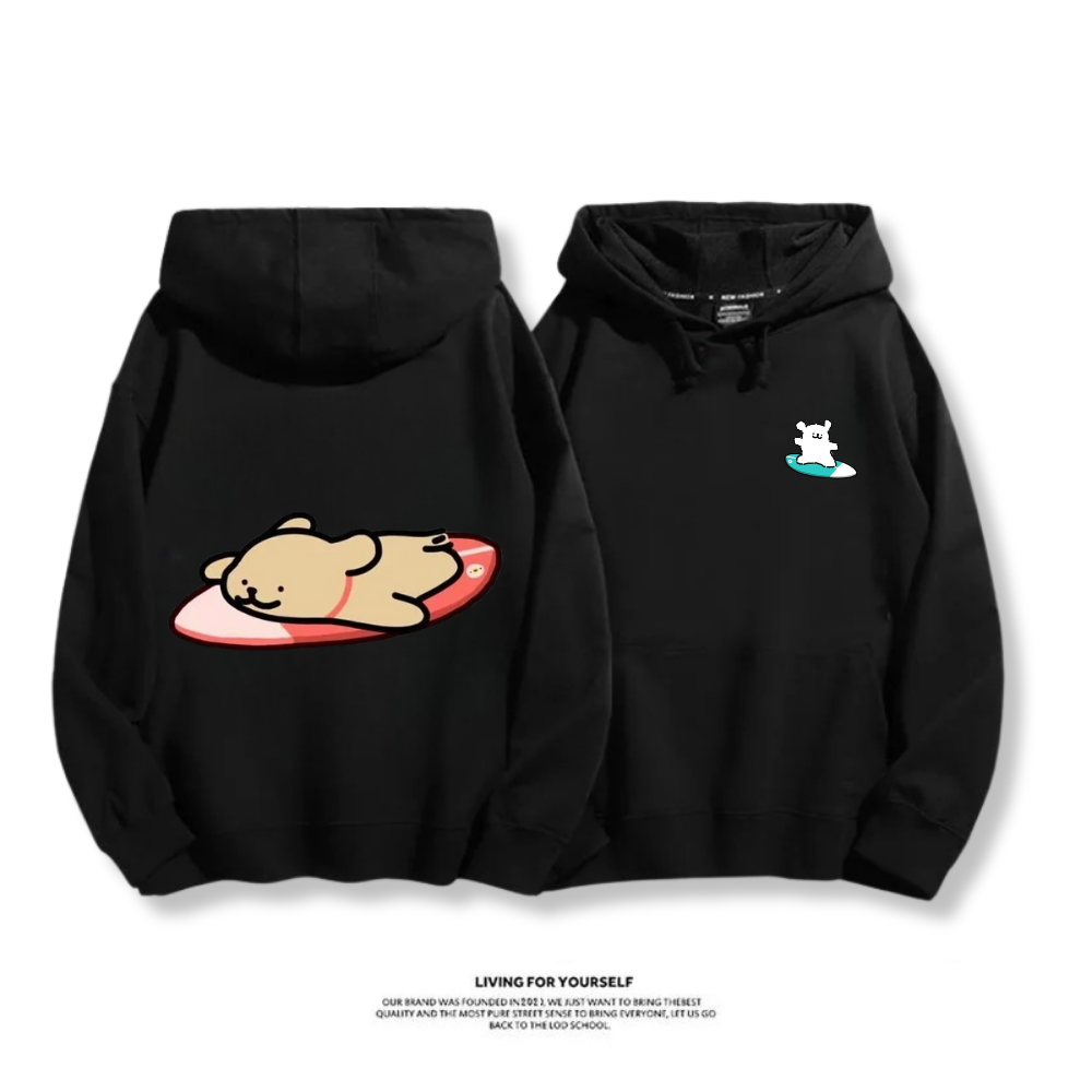 線條小狗 2025秋冬新款 親子情侶男女連帽衛衣