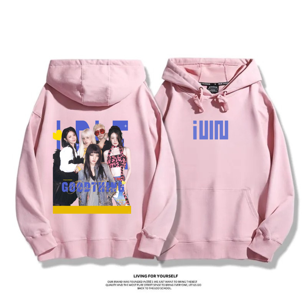 (G)I-DLE 2025秋冬新款 親子情侶男女連帽衛衣