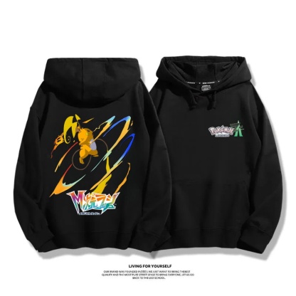 寶可夢傳說 Z-A 2025秋冬新款 親子情侶男女連帽衛衣