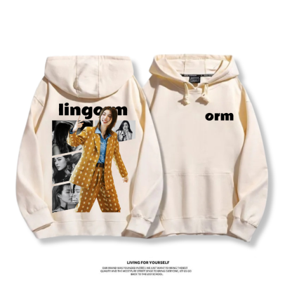 LINGORM 2025秋冬新款 親子情侶男女連帽衛衣