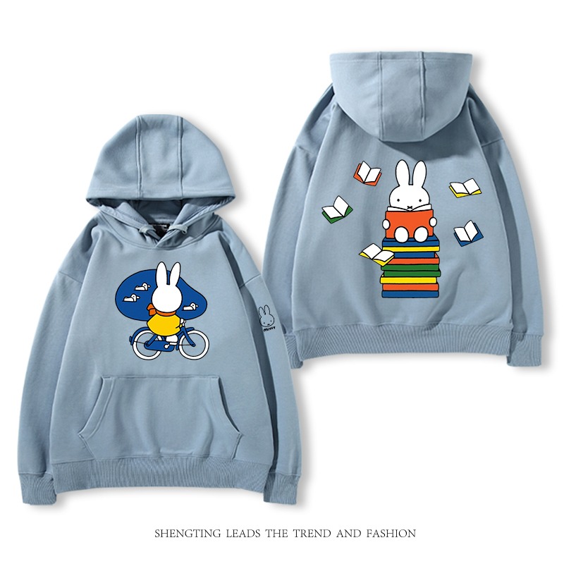 米菲聯名miffy兔 2025秋冬新款 親子情侶裝連帽衛衣