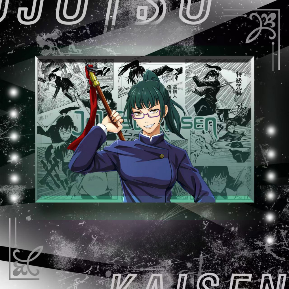 咒術迴戰透光水晶磚 附贈發光底座