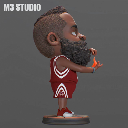 M3工作室 火箭隊 詹姆斯哈登 NBA Q版GK雕像-ZUIHANG SHOP