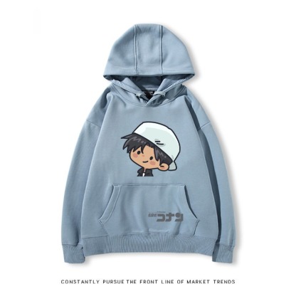 名偵探柯南 秋冬新款 親子情侶裝連帽衛衣