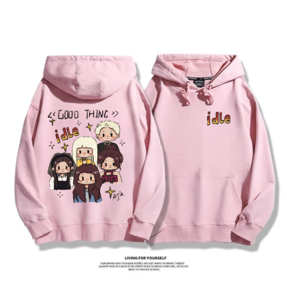 (G)I-DLE 2025秋冬新款 親子情侶男女連帽衛衣