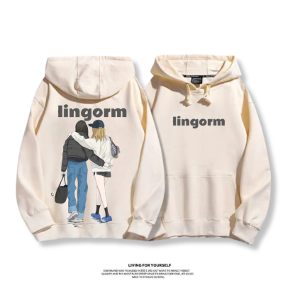 LINGORM 2025秋冬新款 親子情侶男女連帽衛衣