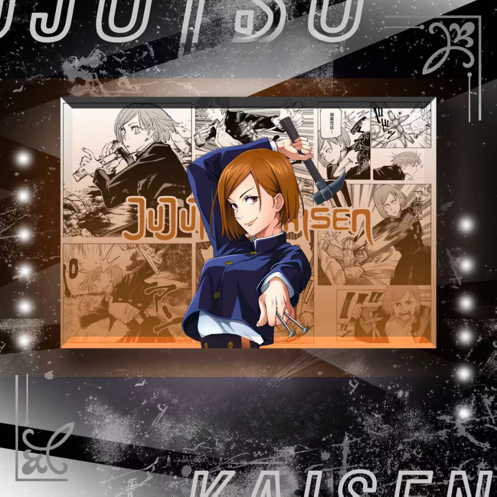 咒術迴戰透光水晶磚 附贈發光底座