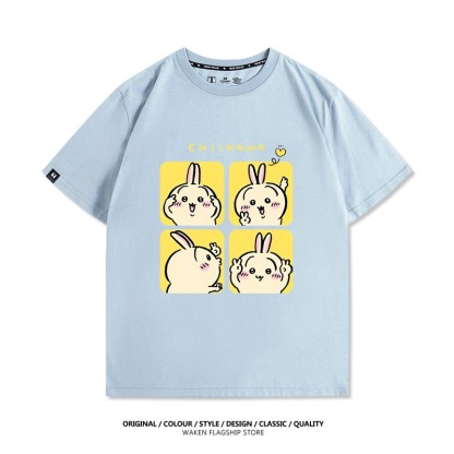 Chiikawa 2025親子情侶男女同款 印花短袖T恤