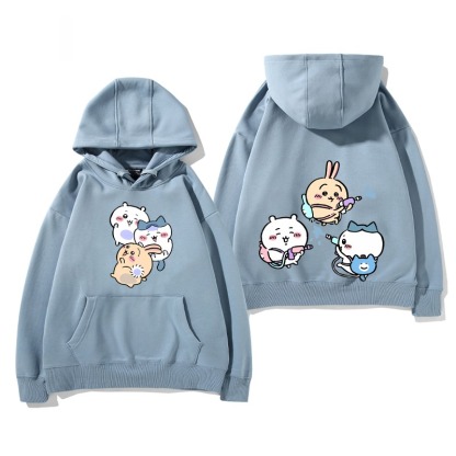 Chiikawa 2025秋冬新款 親子情侶男女連帽衛衣