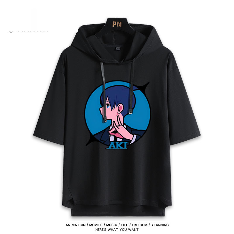 鏈鋸人新款 親子情侶男女連帽短袖T恤-ZUIHANG SHOP