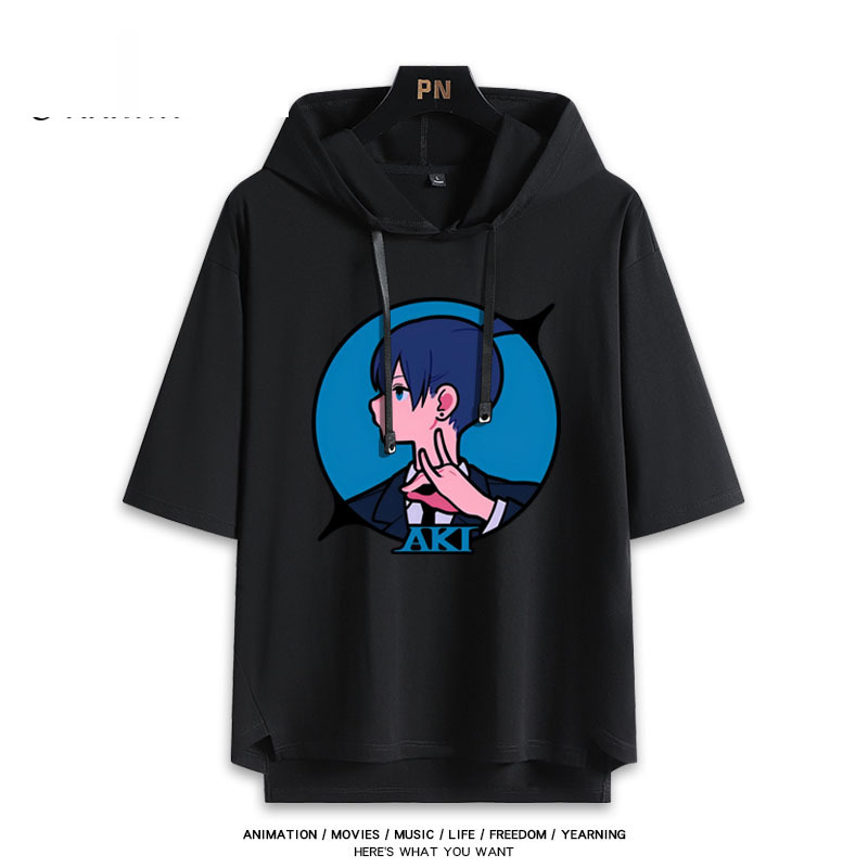 鏈鋸人新款 親子情侶男女連帽短袖T恤-ZUIHANG SHOP