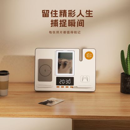 家用多功能六合一無線充 | 桌面耳機手錶手機相冊支架 | 無線充電座-ZUIHANG SHOP