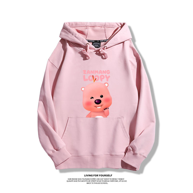 小海狸露比loopy新款 親子情侶男女款連帽衛衣-ZUIHANG SHOP