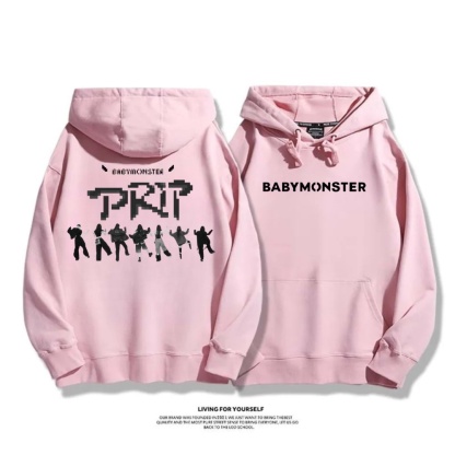 BABYMONSTER 2025秋冬新款 親子情侶男女連帽衛衣