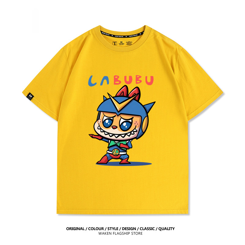 LabubuX蠟筆小新 印花短袖T恤-ZUIHANG SHOP