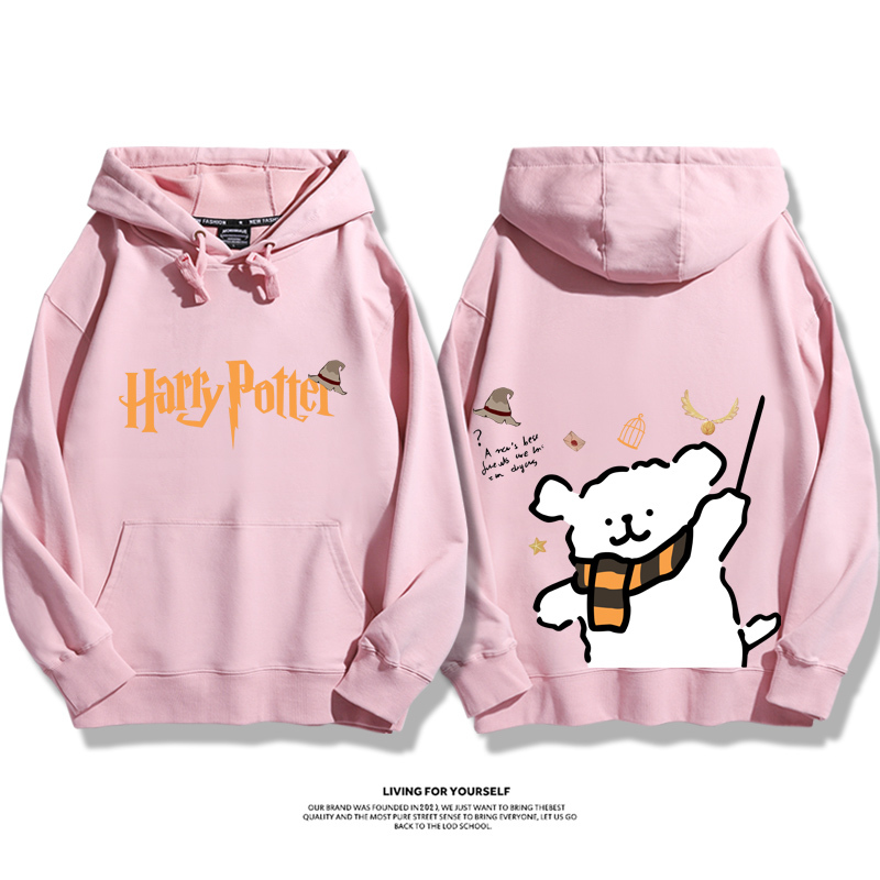 線條小狗 X 哈利波特聯名 親子情侶男女款連帽衛衣-ZUIHANG SHOP
