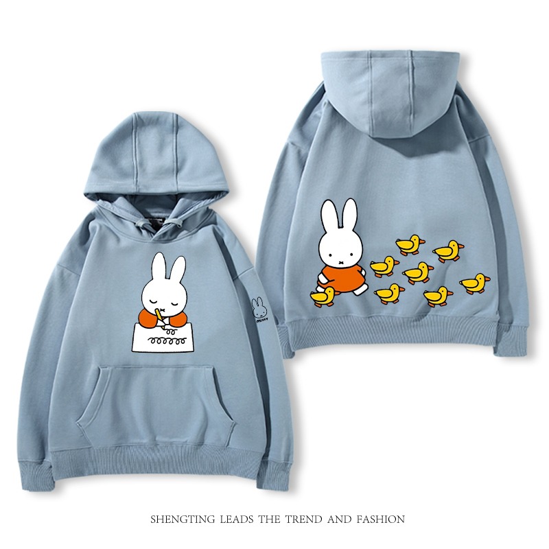 米菲聯名miffy兔 2025秋冬新款 親子情侶裝連帽衛衣