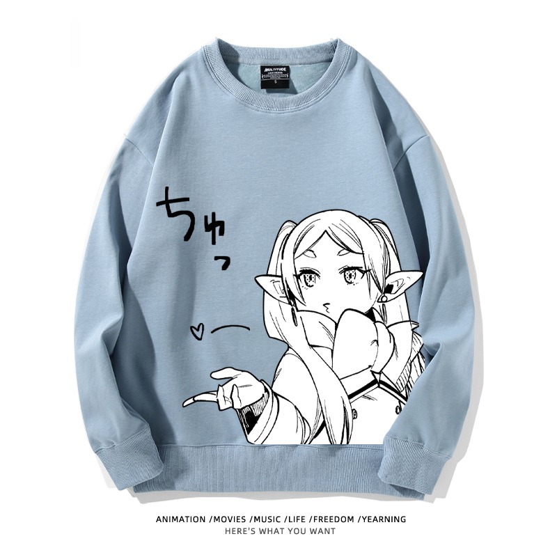 葬送的芙莉蓮 秋冬新款 親子情侶裝圓領長袖