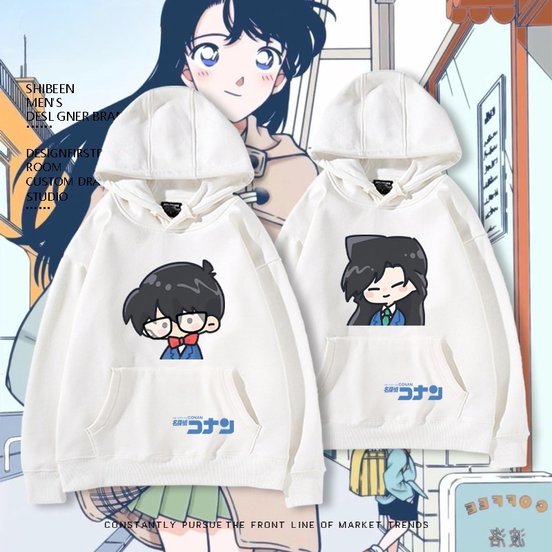 名偵探柯南 秋冬新款 親子情侶裝連帽衛衣
