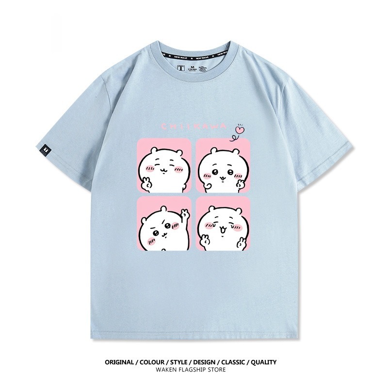 Chiikawa 2025親子情侶男女同款 印花短袖T恤