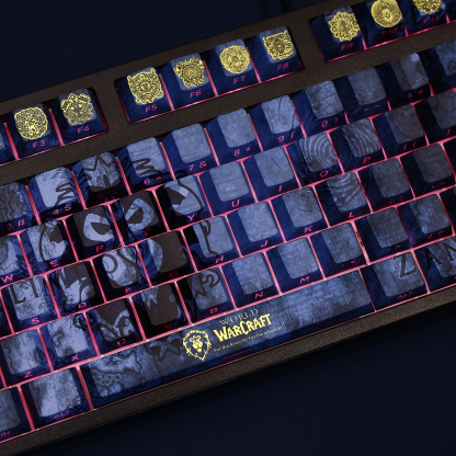 魔獸世界WOW聯盟透光RGB108鍵標準配列衛星軸鍵帽-ZUIHANG SHOP