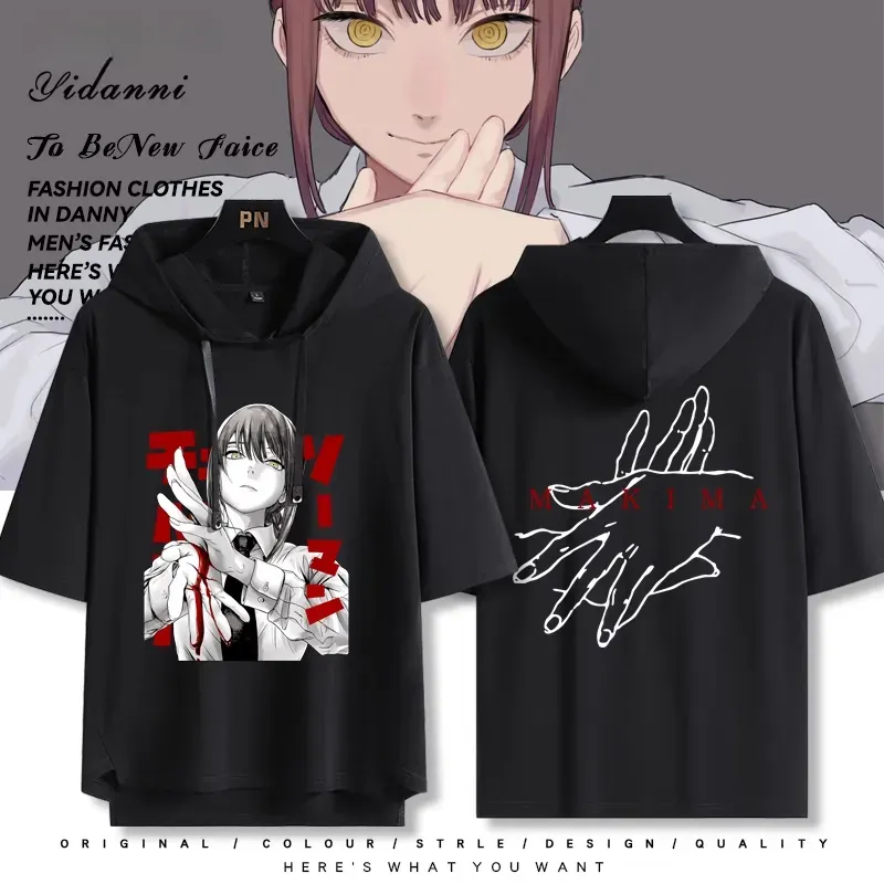 鏈鋸人新款 親子情侶男女連帽短袖T恤-ZUIHANG SHOP