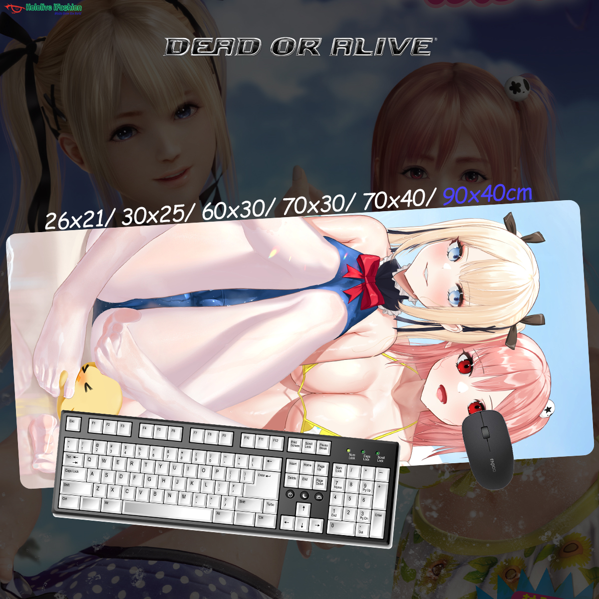 生死格鬥系列 超大鎖邊主題桌墊 布質滑鼠墊