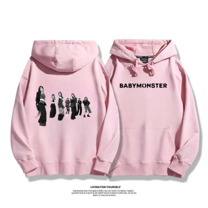 BABYMONSTER 2025秋冬新款 親子情侶男女連帽衛衣