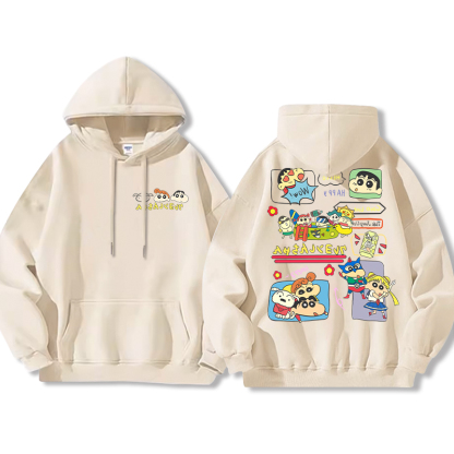 蠟筆小新新款 親子情侶男女款連帽衛衣-ZUIHANG SHOP