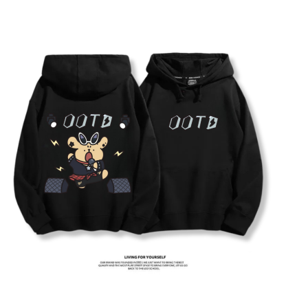 線條小狗 2025秋冬新款 親子情侶男女連帽衛衣