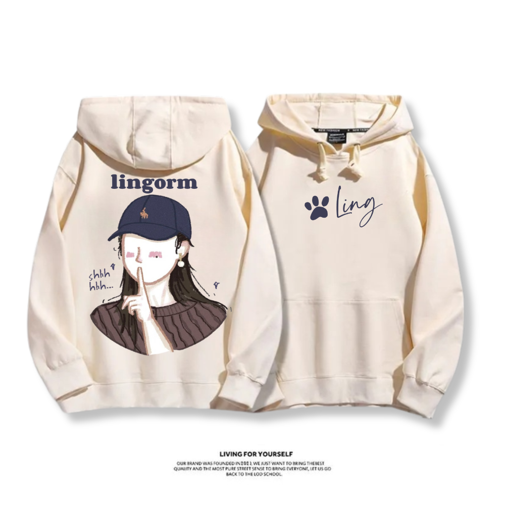 LINGORM 2025秋冬新款 親子情侶男女連帽衛衣