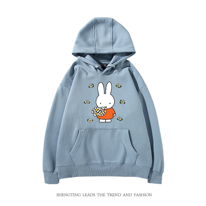 米菲聯名miffy兔 2025秋冬新款 親子情侶裝連帽衛衣