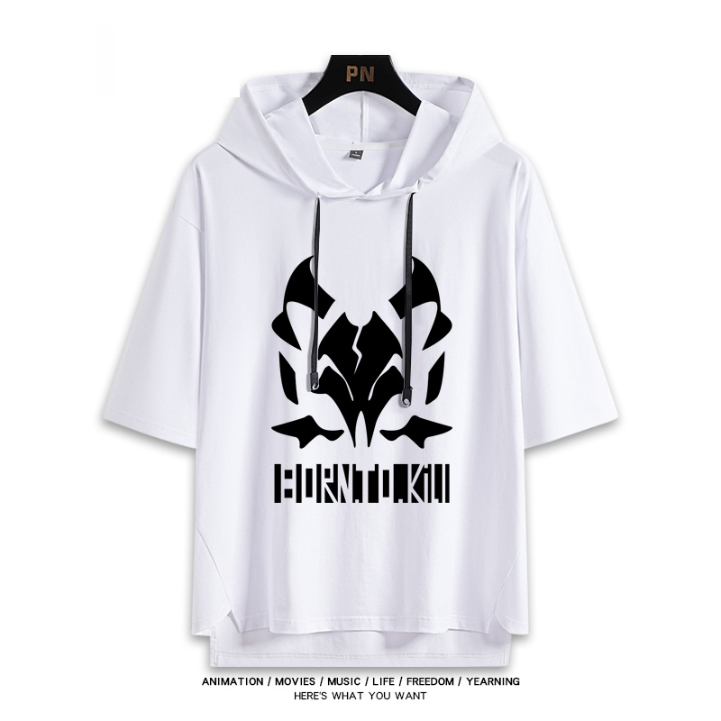 蔚藍檔案 鬼方佳代子 連帽短袖T恤-ZUIHANG SHOP