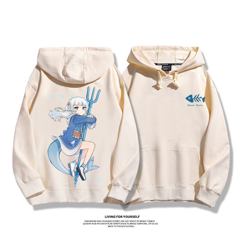 Gawr Gura 2025秋冬新款 親子情侶男女連帽衛衣-ZUIHANG SHOP