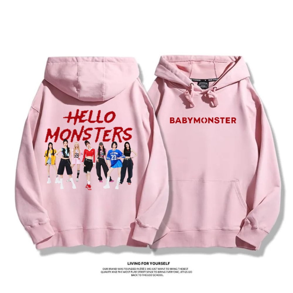 BABYMONSTER 2025秋冬新款 親子情侶男女連帽衛衣