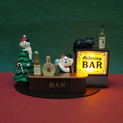日式酒吧貓咪LED小夜燈｜辦公室/咖啡店氛圍燈｜創意擺件禮物-ZUIHANG SHOP