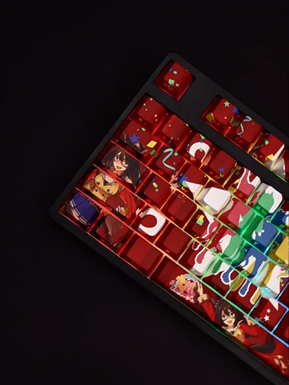 賽馬娘神鷹透光RGB108鍵標準配列衛星軸鍵帽