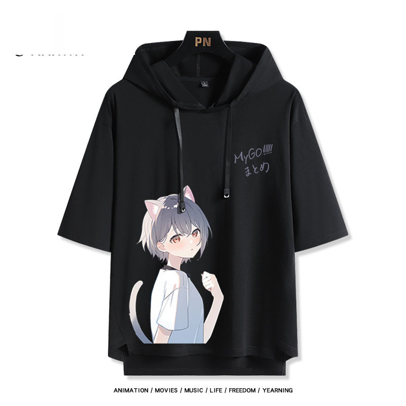 BanG Dream! It's MyGO新款 親子情侶男女款連帽短袖T恤-ZUIHANG SHOP